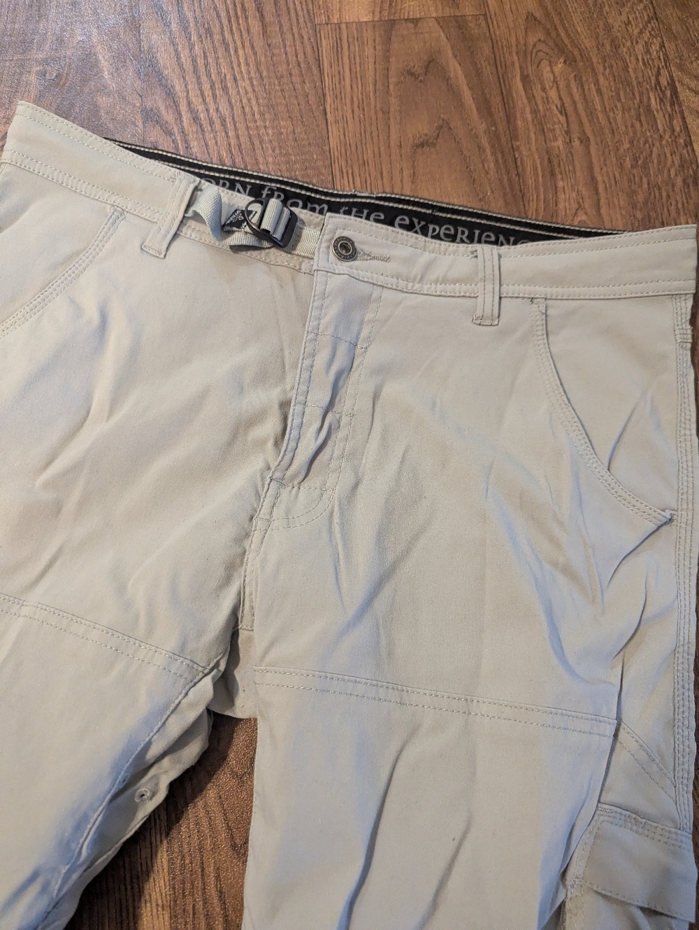 Prana Zion Stretch Pants Mens 33x32 Cargo Hiking Outdoor Snap Leg Convertible
